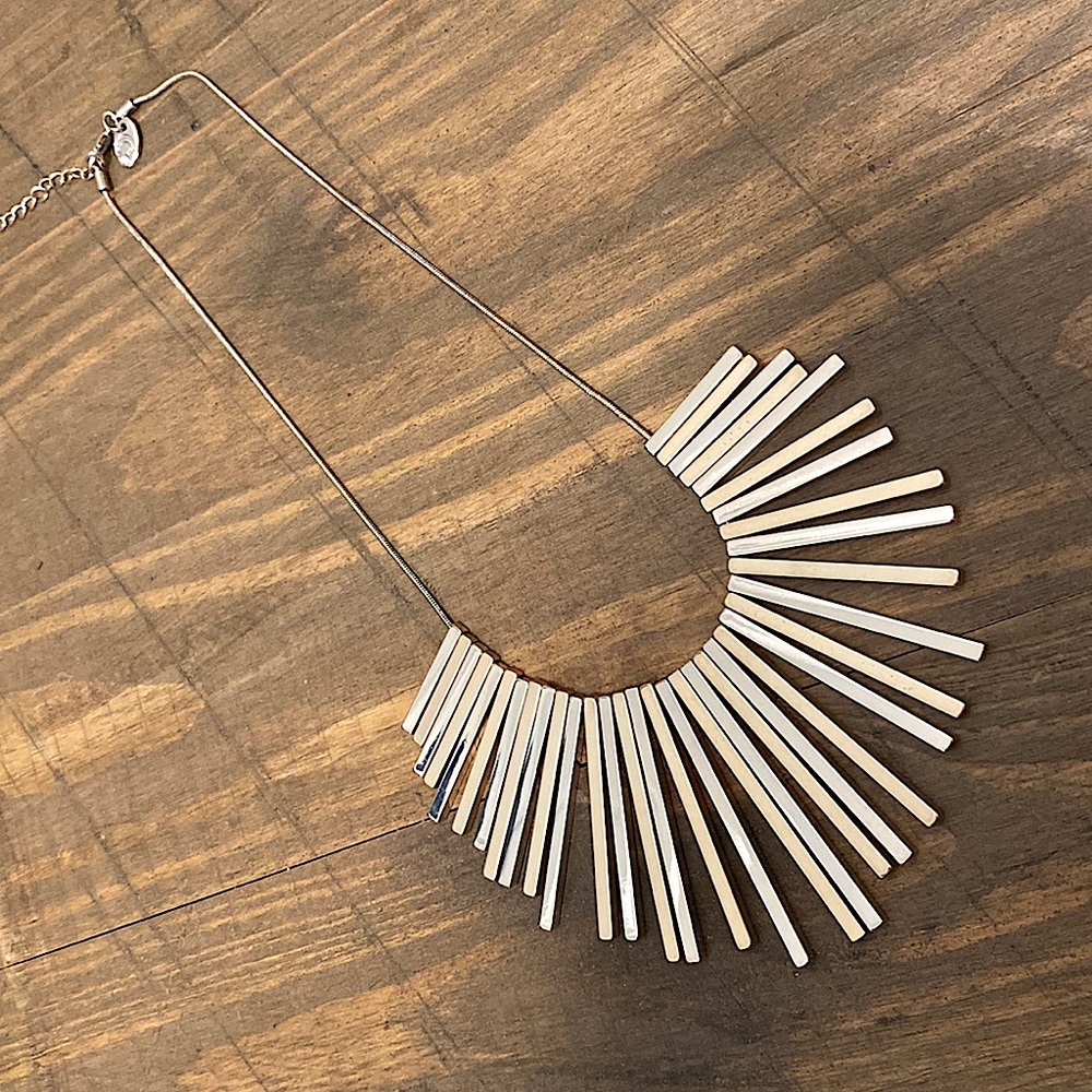 Gold statement necklace